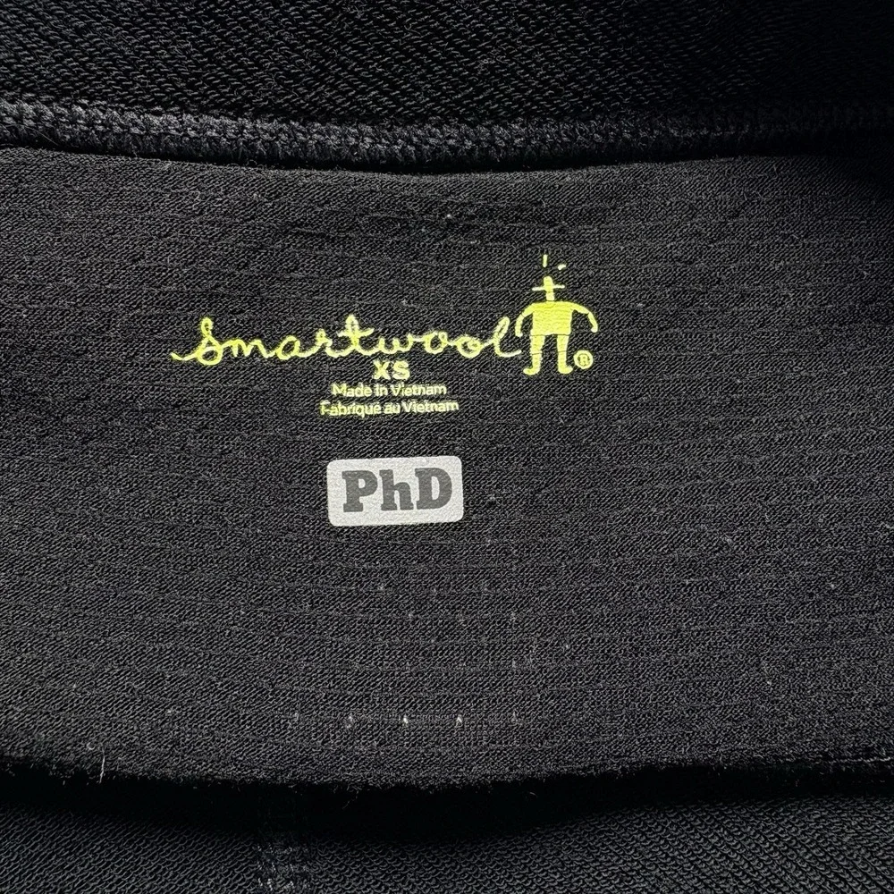 SMARTWOOL PHD Women Merino Sport Fleece Wind Tight Leggings Sz XS‎ Black hb-52